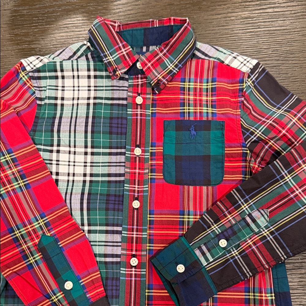 Polo by Ralph Lauren Colorful Plaid Kids Shirt - Picture 2 of 7